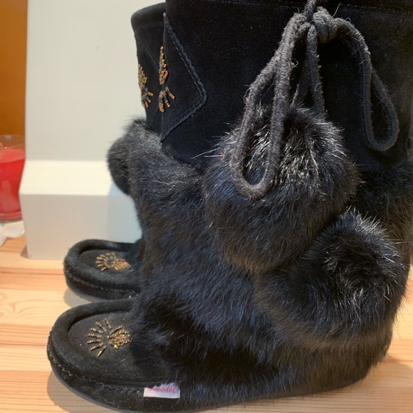 Softmoc Winter Niska 2 Black Mukluks - Picture 4 of 4